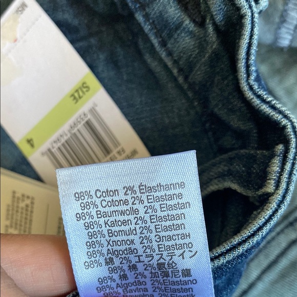 Michael Kors Denim Blue fringe bottom Skirt size 4 - Picture 11 of 11